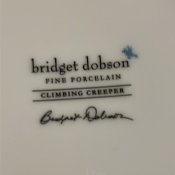 (4) Coffee / Tea Cups - Blue Climbing Creeper - Bridget Dobson - Picture 4 of 6